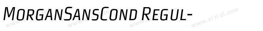 MorganSansCond Regul字体转换